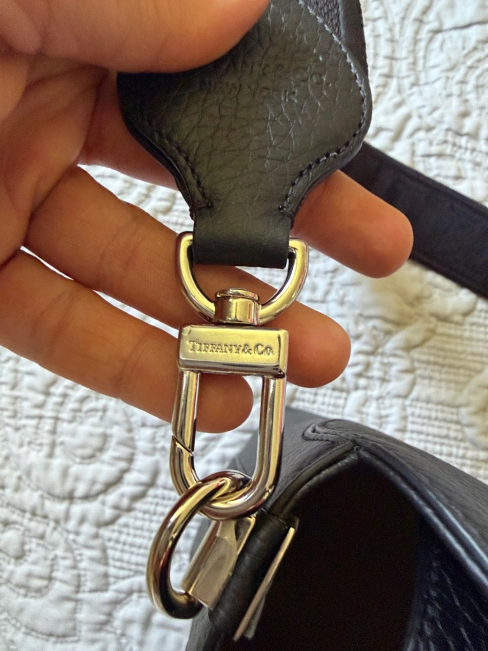 NWT TIFFANY & CO Black Taurillon Leather RTT Return To Tiffany Tote Bag - Picture 10 of 15